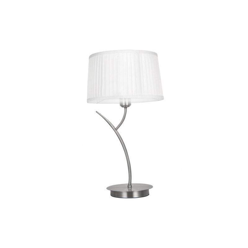 foto del prodotto lampada da tavolo magni 1xe27 cromo c/pannello bianco 53x30x30x30 cm