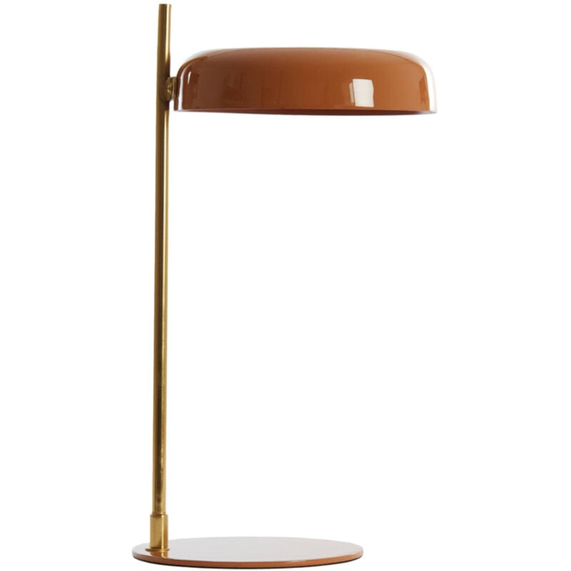 foto del prodotto lampada da tavolo maleka arancione metallo light living