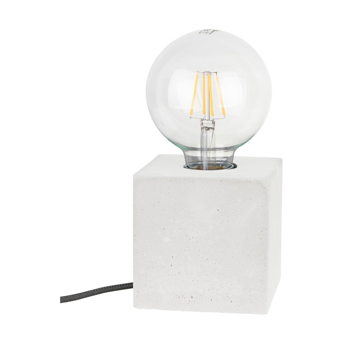 foto del prodotto lampada da tavolo marcito, bianco, cemento, 10x10x10 cm, epikasa