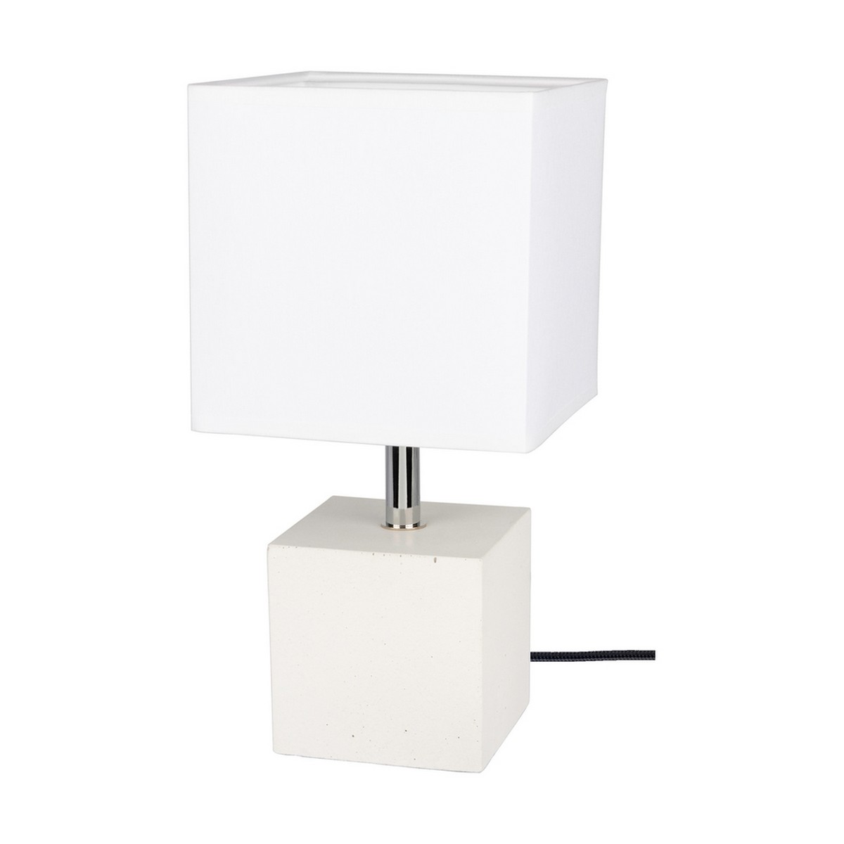 foto del prodotto lampada da tavolo marcito, bianco, cemento, 15x15x30 cm, epikasa