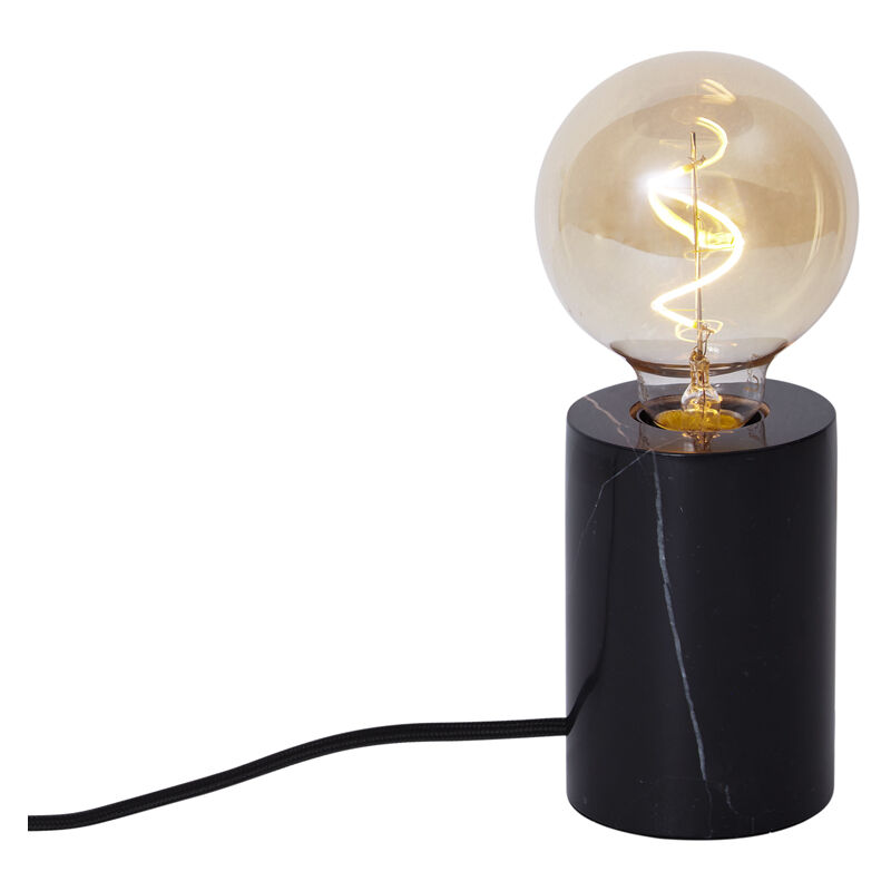 foto del prodotto lampada da tavolo marissa moderno marmo nero tondo max. 1 x watt qazqa