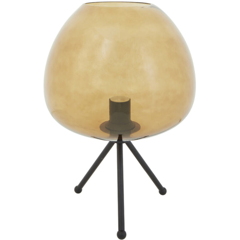 foto del prodotto lampada da tavolo mayson marrone nero light living
