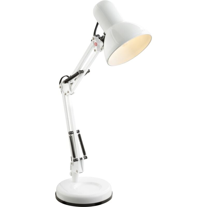 foto del prodotto lampada da tavolo metallo bianco, 1 xe27