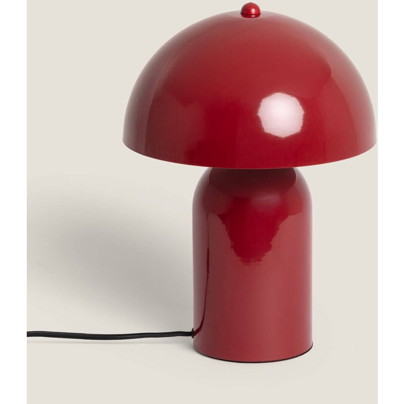 foto del prodotto lampada da tavolo metallo slink rosso