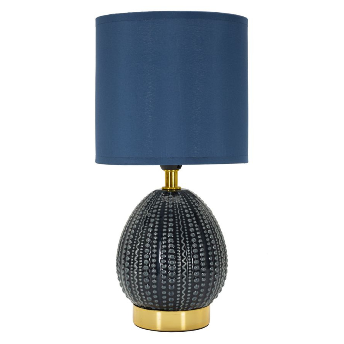 foto del prodotto lampada da tavolo mf100, blu, ceramica, 15x15x30,5 cm, epikasa