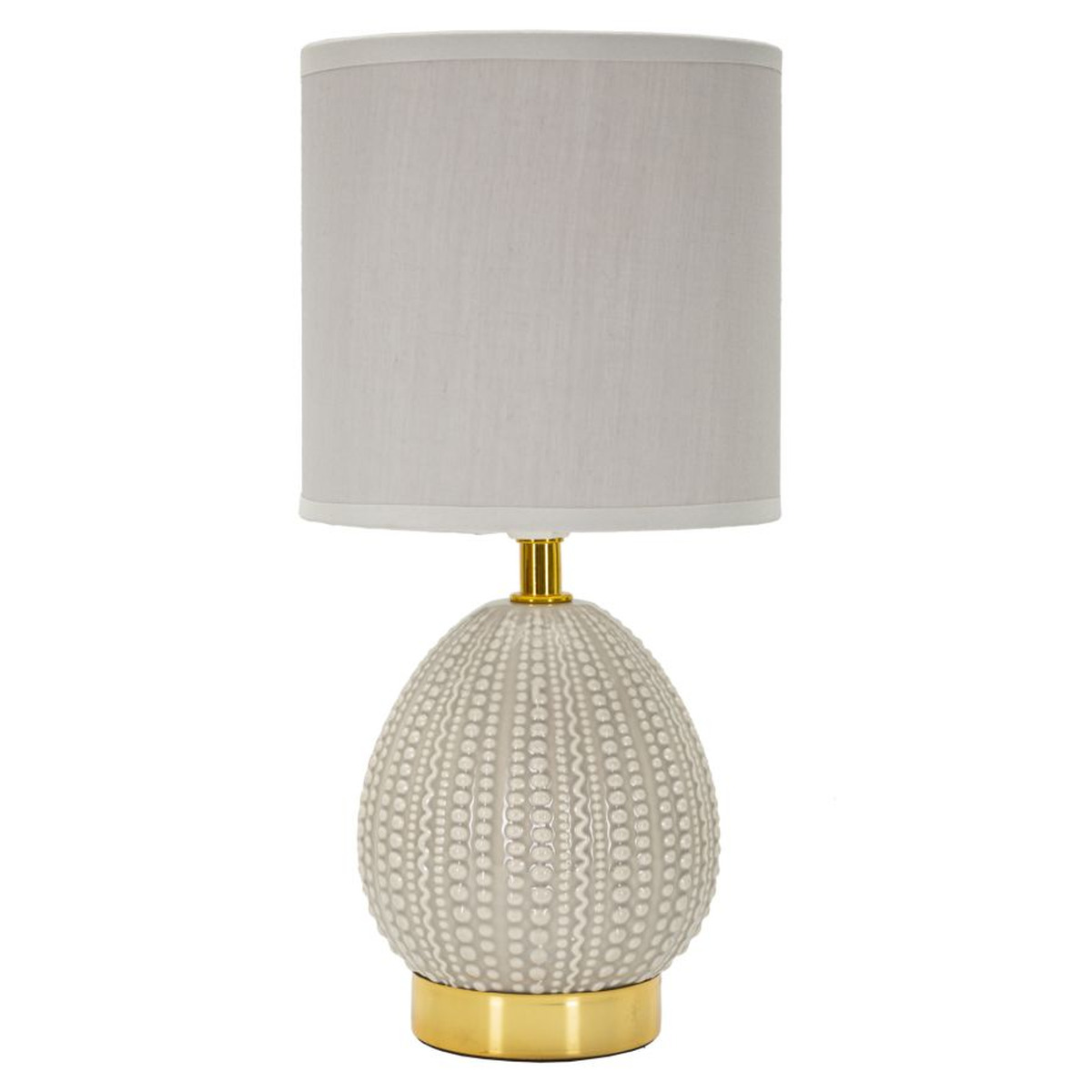 foto del prodotto lampada da tavolo mf101, grigio, ceramica, 15x15x30,5 cm, epikasa