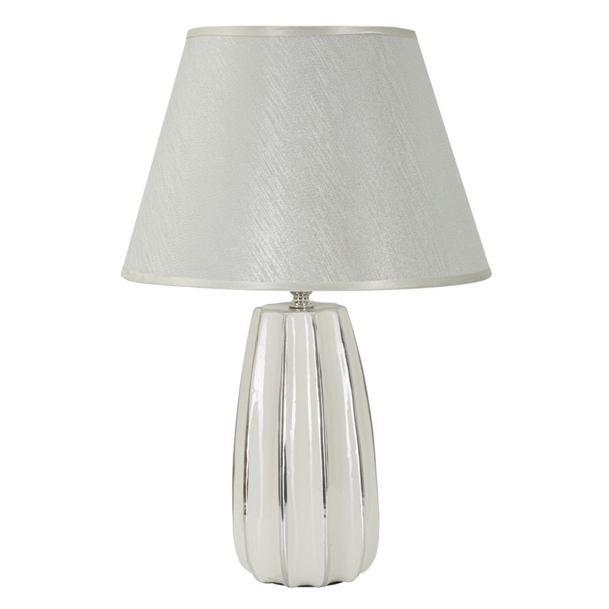 foto del prodotto lampada da tavolo mf112, bianco, ceramica, 30x30x45 cm, epikasa