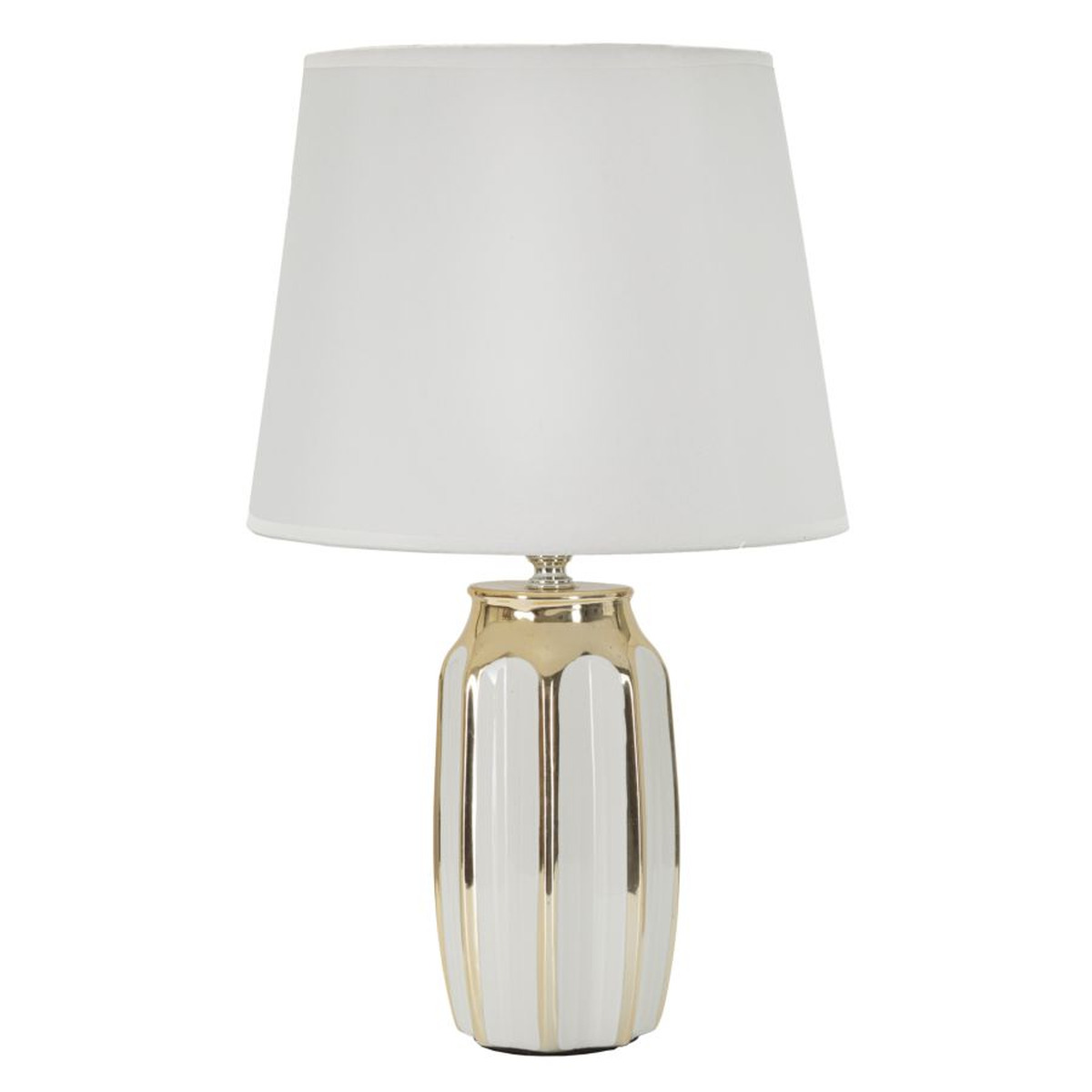 foto del prodotto lampada da tavolo mf116, bianco, ceramica, 25x25x40,5 cm, epikasa