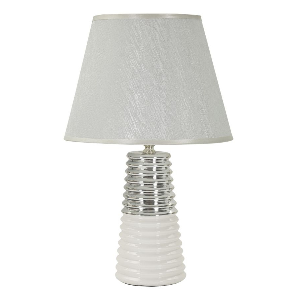 foto del prodotto lampada da tavolo mf117, bianco, ceramica, 25x25x41 cm, epikasa