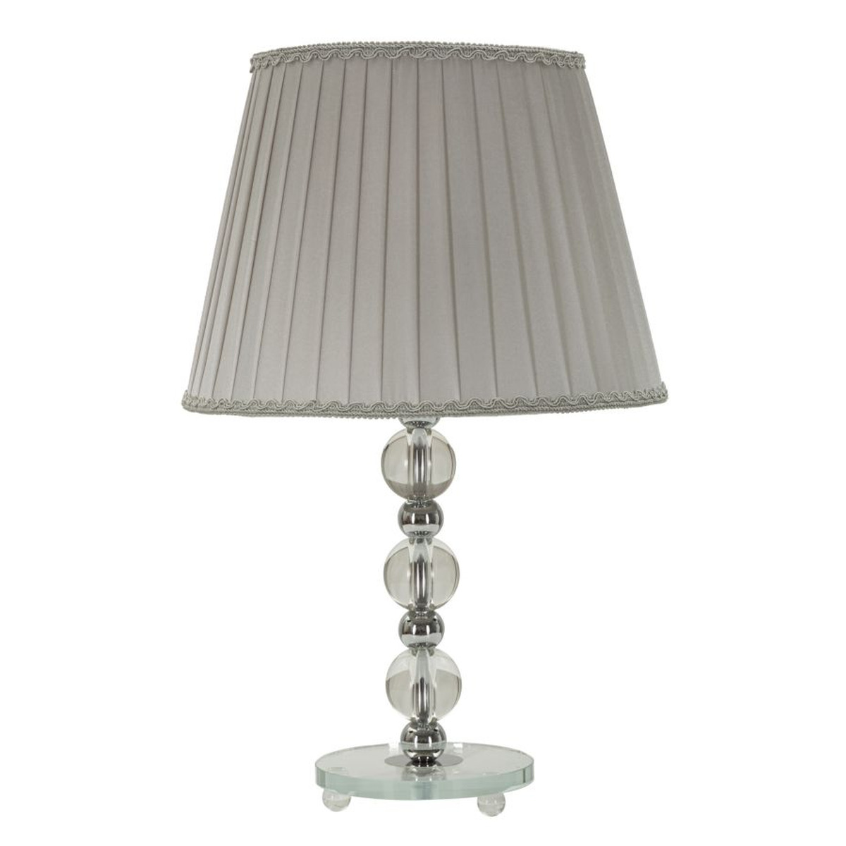 foto del prodotto lampada da tavolo mf156, argento, metallo, 30x30x48 cm, epikasa