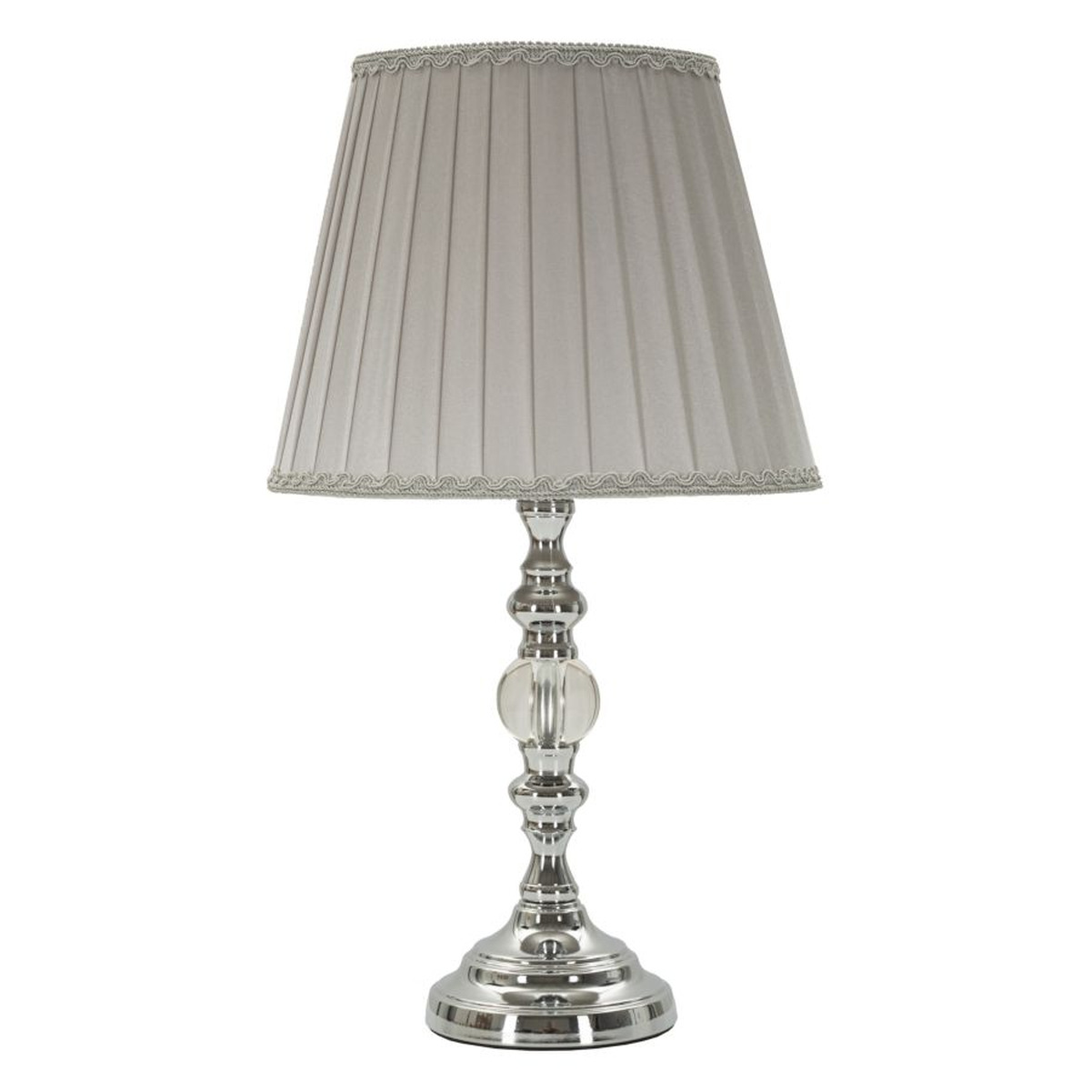 foto del prodotto lampada da tavolo mf157, argento, metallo, 25x25x46 cm, seven design