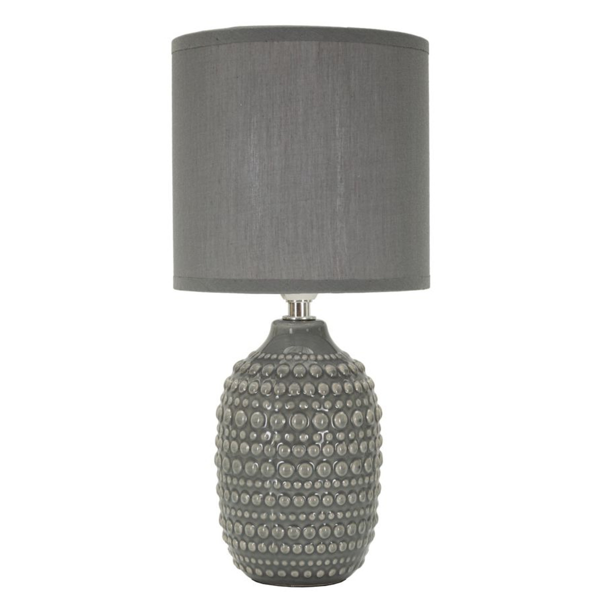 foto del prodotto lampada da tavolo mf94, grigio, ceramica, 15x15x30,5 cm, epikasa