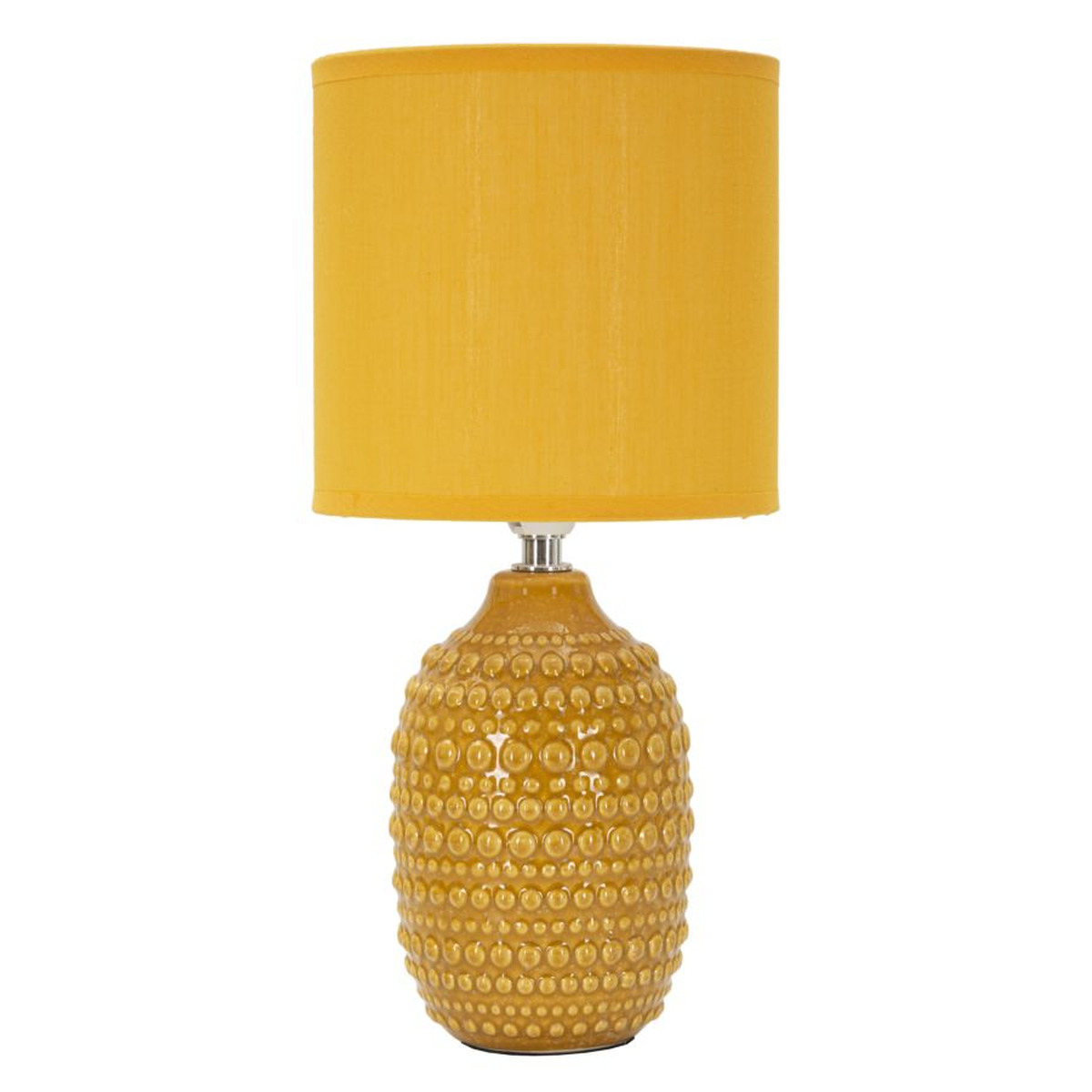 foto del prodotto lampada da tavolo mf95, giallo, ceramica, 15x15x30,5 cm, epikasa