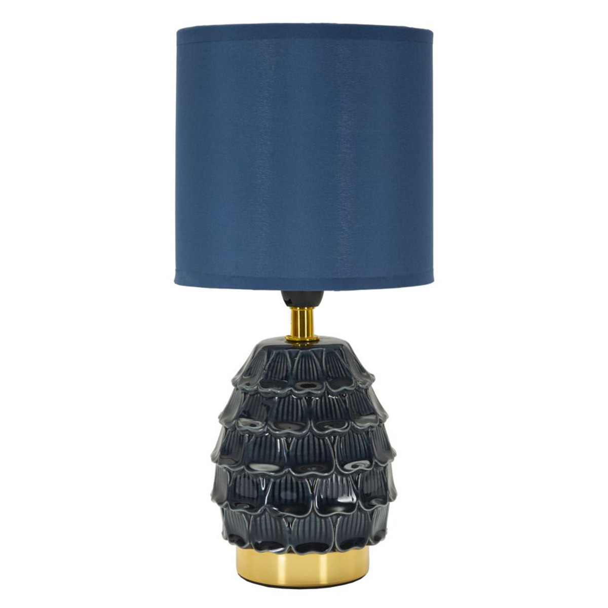 foto del prodotto lampada da tavolo mf96, blu, ceramica, 15x15x30,5 cm, epikasa