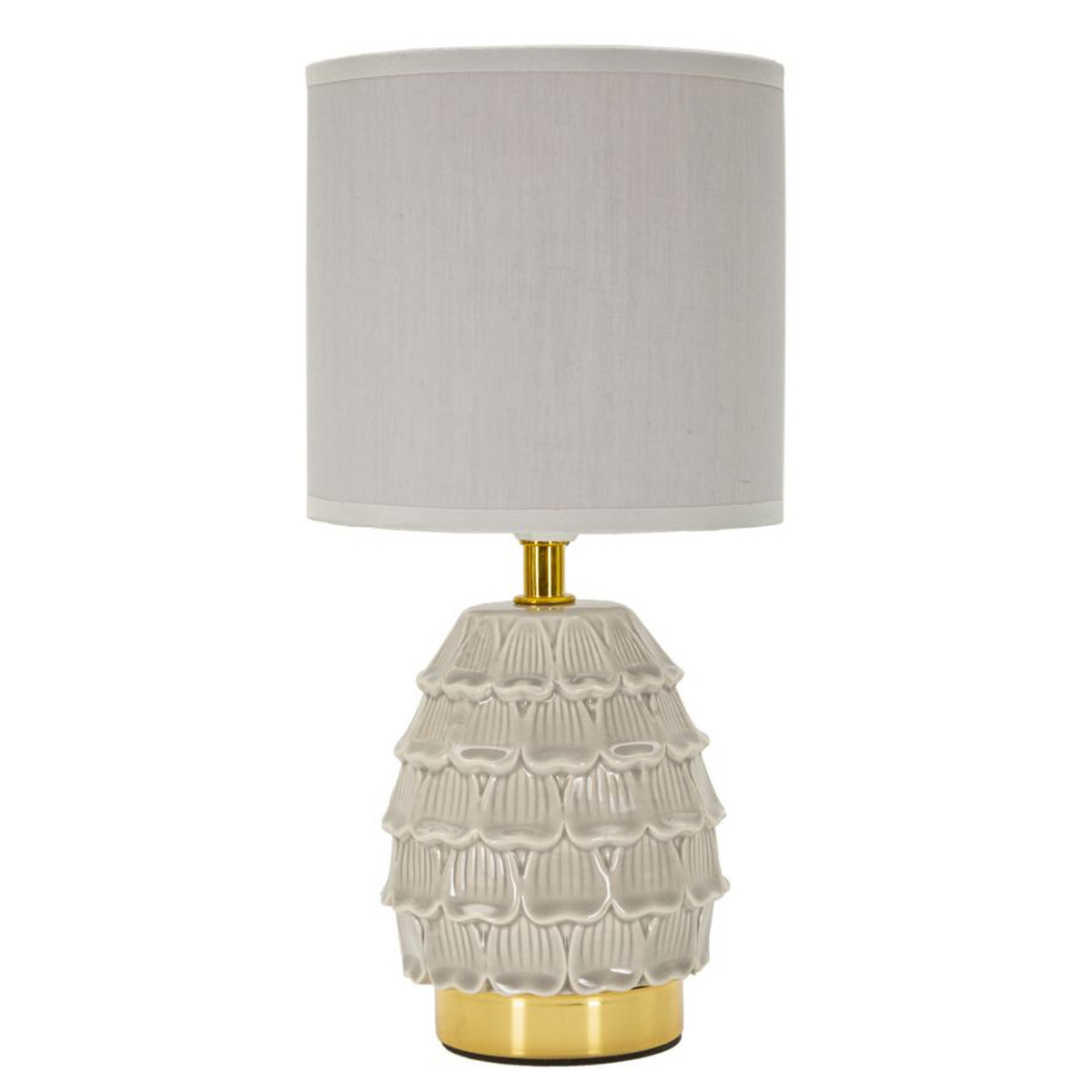 foto del prodotto lampada da tavolo mf97, beige, ceramica, 15x15x30,5 cm, epikasa