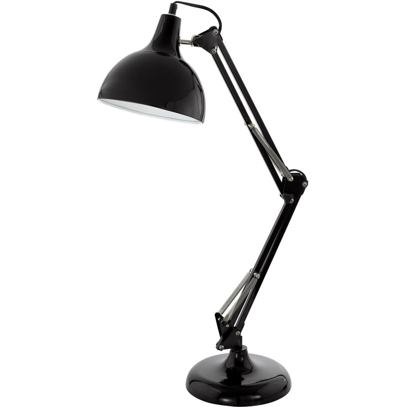foto del prodotto lampada da tavolo minimal borgillio acciaio nero 1 luce e27