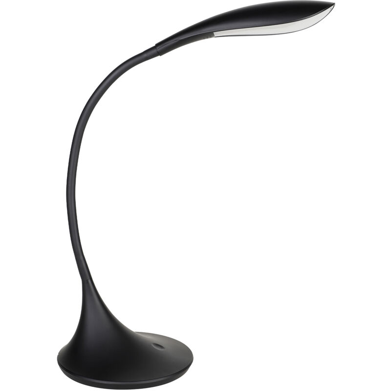 foto del prodotto lampada da tavolo minimal dambera policarbonato nero luce led integrato 4,5w