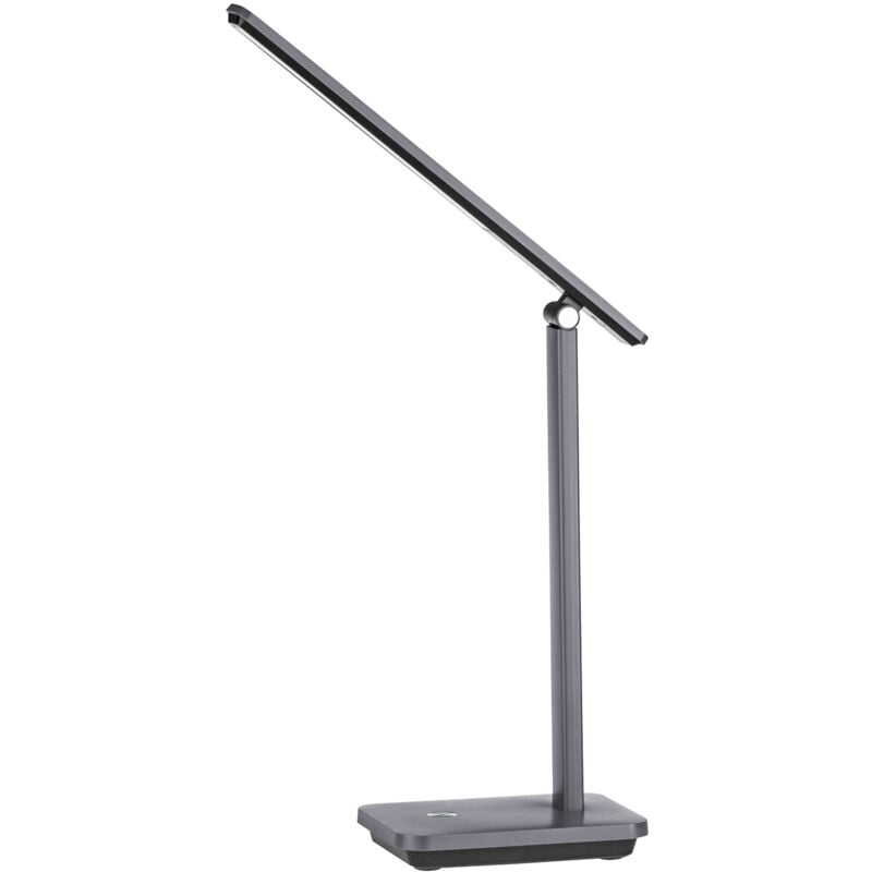 foto del prodotto lampada da tavolo minimal iniesta policarbonato grigio luce led integrato 3,6w