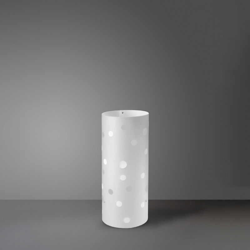 foto del prodotto lampada da tavolo moderna a 1 luce pois in polilux bicolor bianco made in italy
