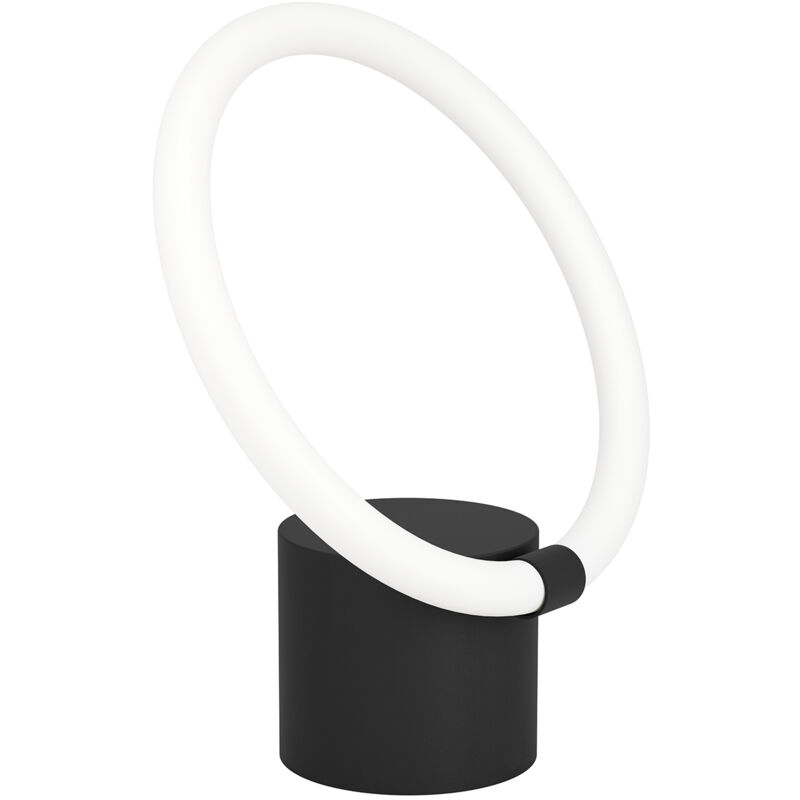 foto del prodotto lampada da tavolo moderna caranacoa acciaio nero luce led integrato 11,5w