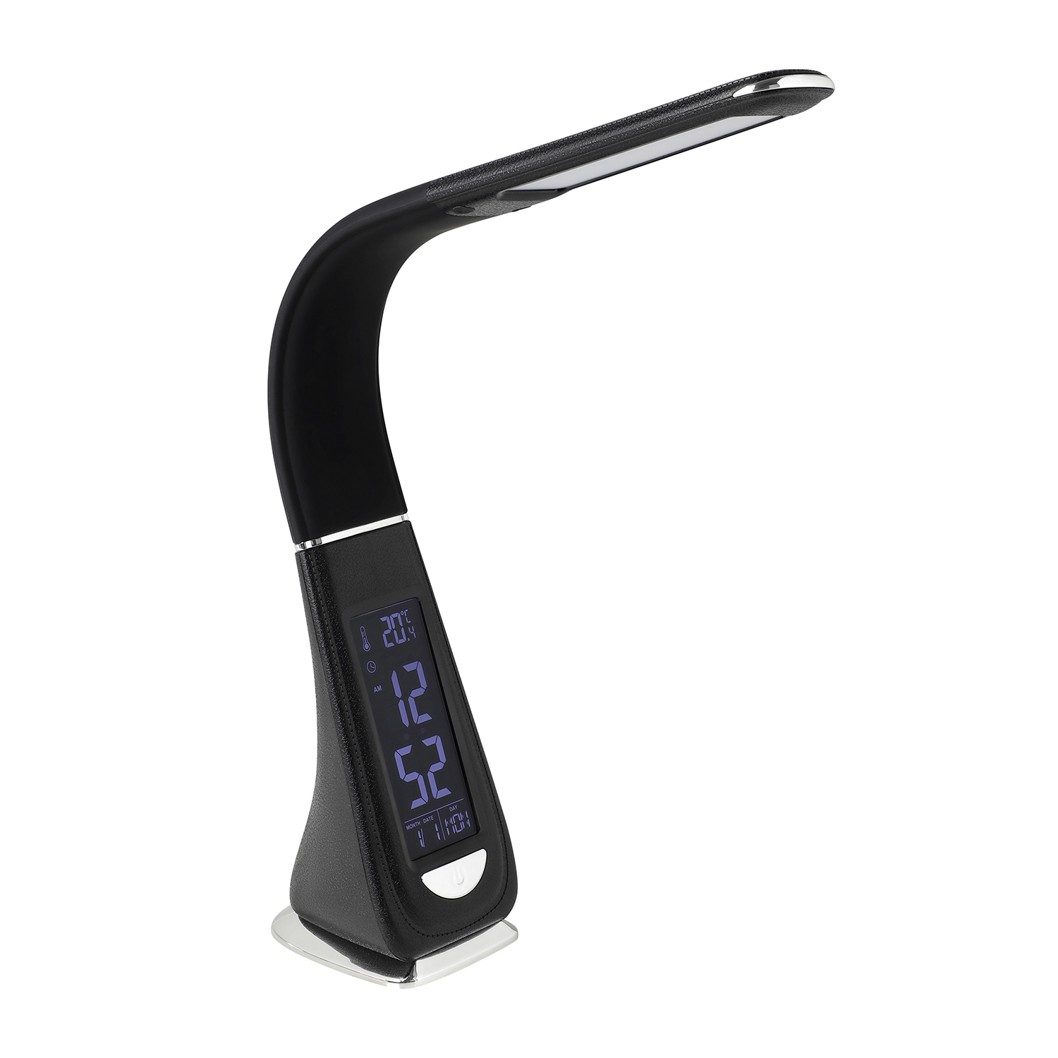 foto del prodotto lampada da tavolo moderna cognoli policarbonato nero luce led integrato 4,4w