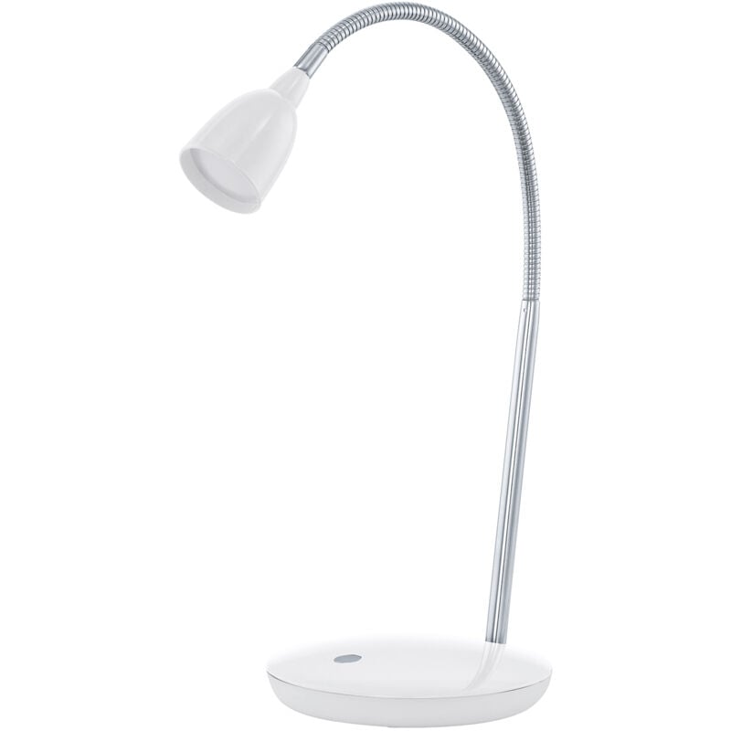 foto del prodotto lampada da tavolo moderna durengo policarbonato bianco luce led integrato 2,5w