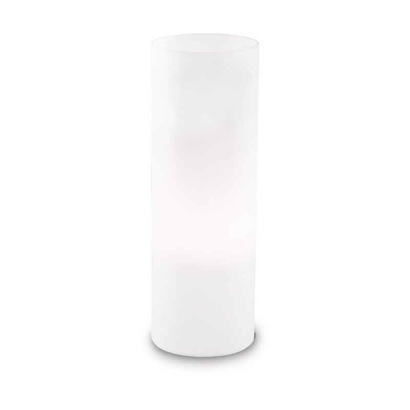 foto del prodotto lampada da tavolo moderna edo vetro bianco 1 luce e27 big