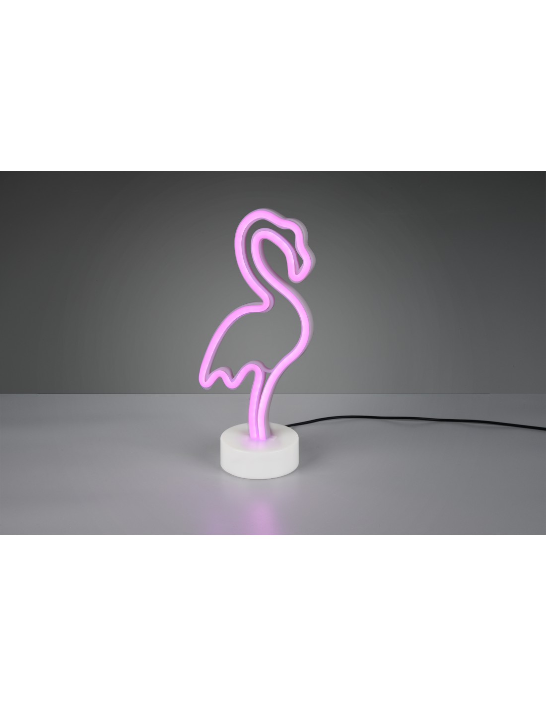 foto del prodotto lampada da tavolo moderna flamingo fenicottero led dimmerabile trio lighting