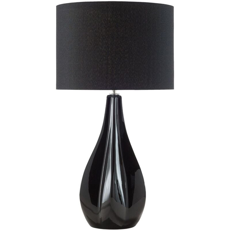 foto del prodotto lampada da tavolo moderna in colore nero santee