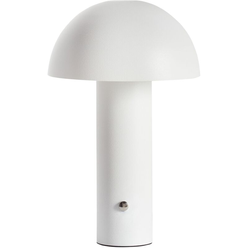 foto del prodotto lampada da tavolo moderna in metallo per interni ed esterni luce led senza fili fungo bianco bojo