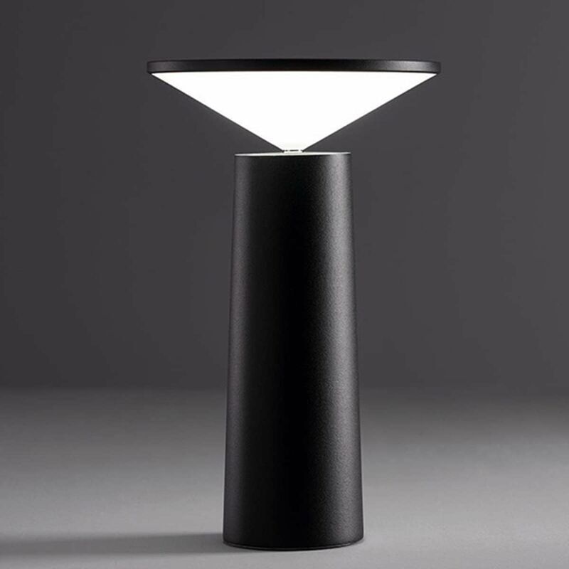 foto del prodotto lampada da tavolo moderna interruttore touch dimmerabile wireless regolabile a 360 ricaricabile tramite usb lampada da scrivania per casa e
