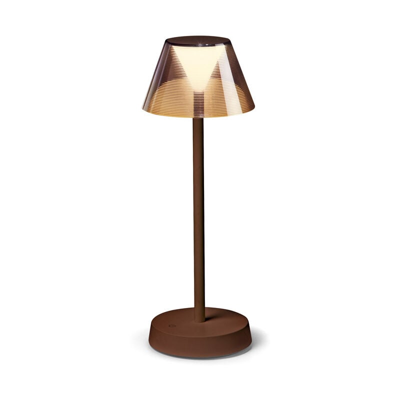 foto del prodotto lampada da tavolo moderna lolita metallo coffee led 7w 3000k