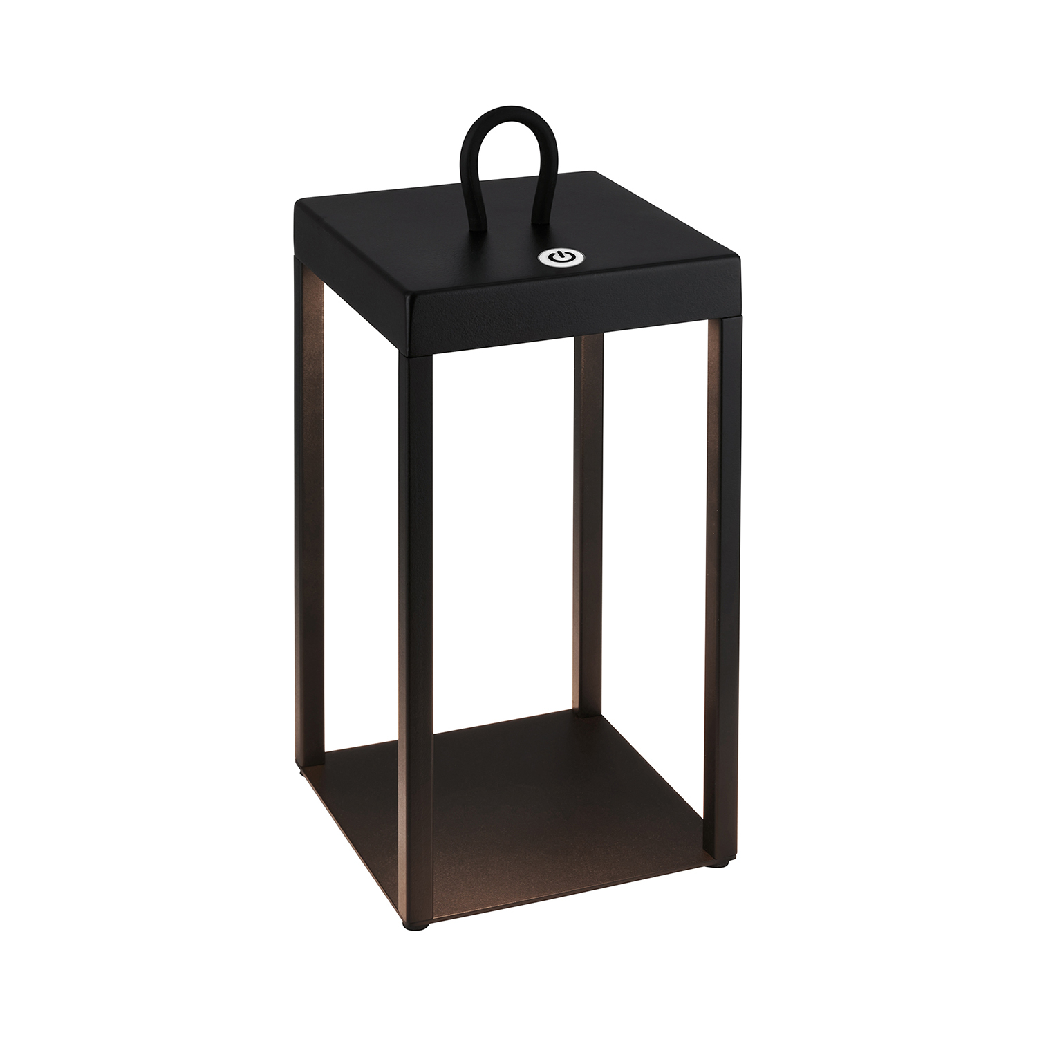 foto del prodotto lampada da tavolo moderna luca metallo nero led integrato 5w 2700k