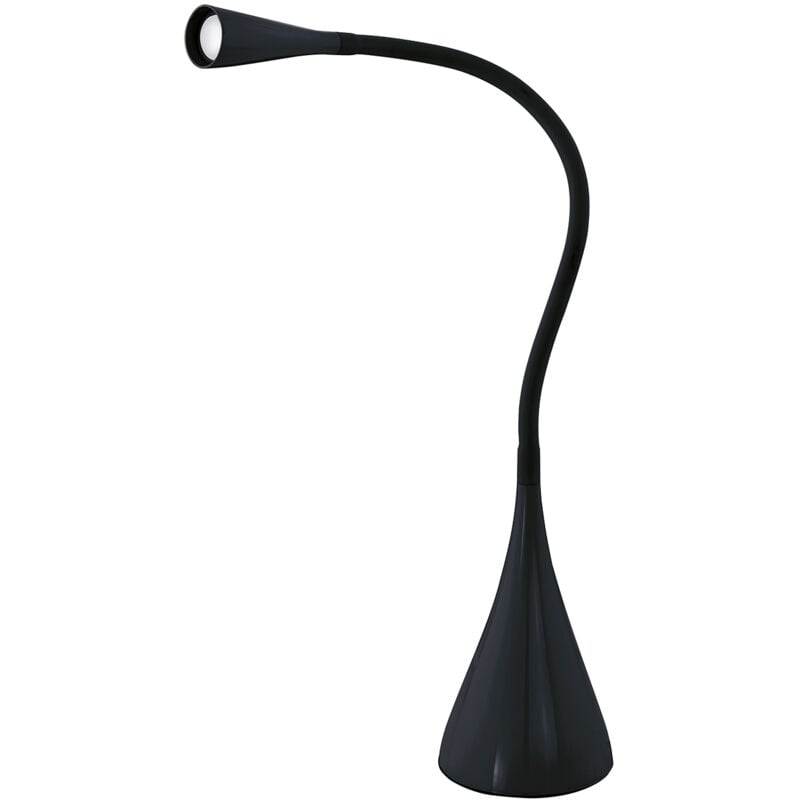 foto del prodotto lampada da tavolo moderna snapora policarbonato nero luce led integrato 3w