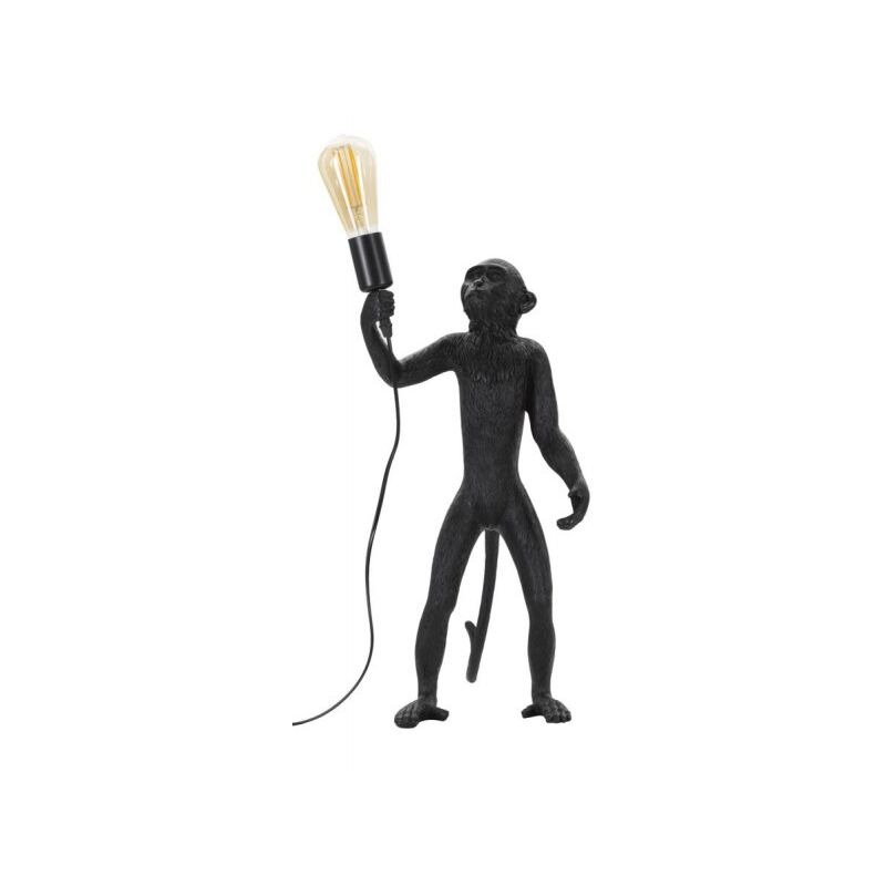 foto del prodotto lampada da tavolo monkey nero cm 26x34x55