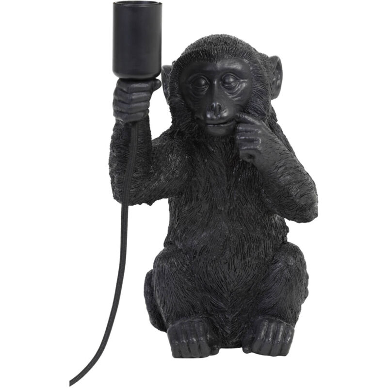 foto del prodotto lampada da tavolo monkey nero plastica light living