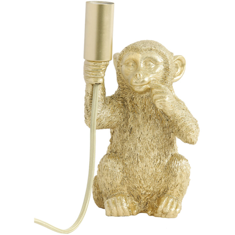 foto del prodotto lampada da tavolo monkey oro plastica light living