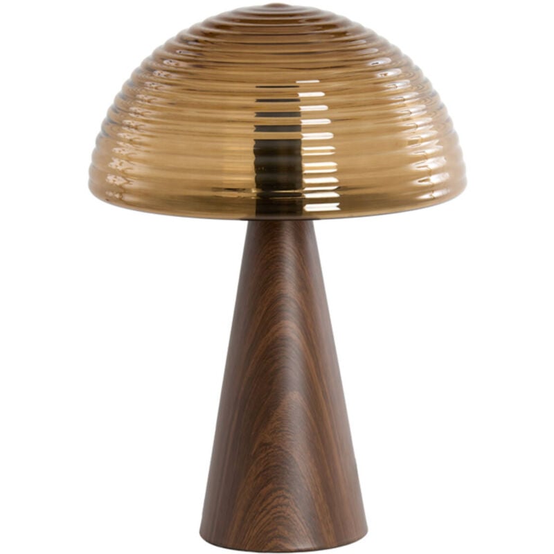 foto del prodotto lampada da tavolo mueda marrone vetro light living