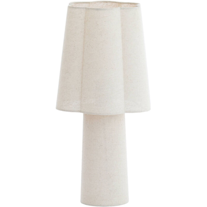 foto del prodotto lampada da tavolo musaby beige tessile light living