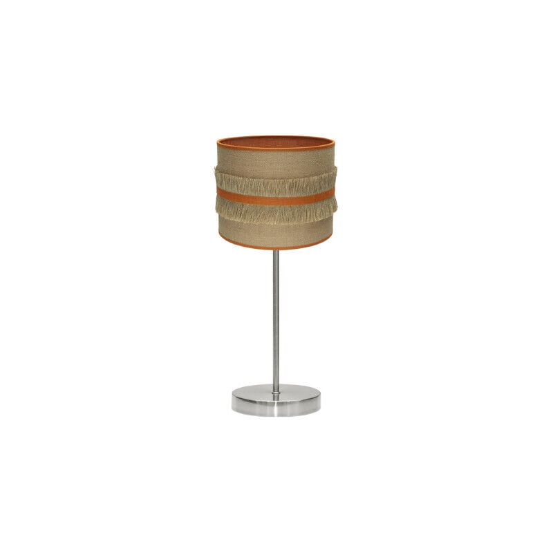 foto del prodotto lampada da tavolo natalia 1xe14 nichel argento arancio 43x17x17 cm