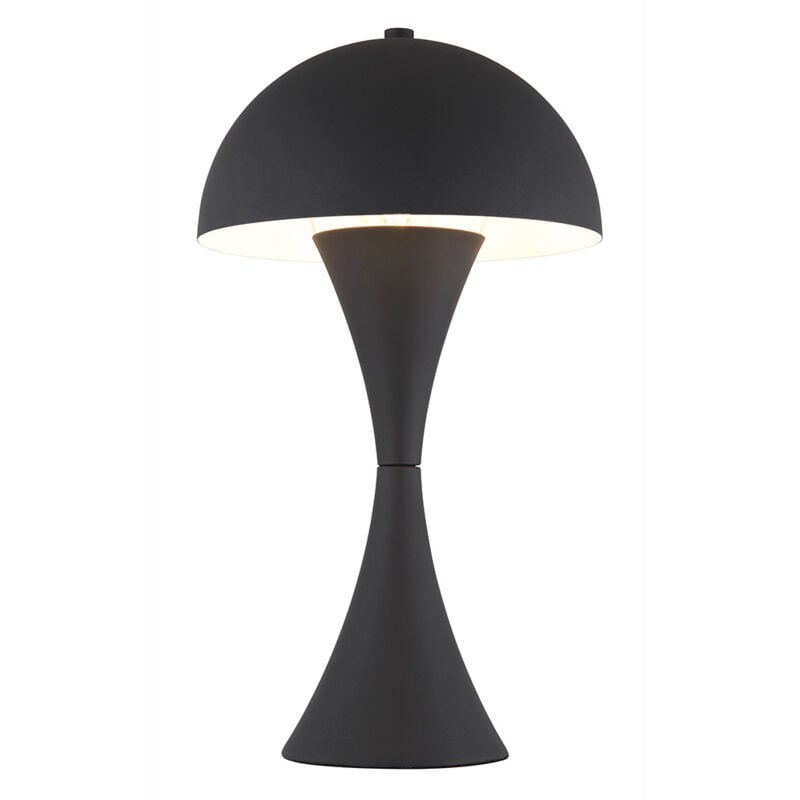 foto del prodotto lampada da tavolo nera lampada da tavolo moderna lampada da camera da letto lampada da comodino, interruttore a cavo, attacco e27, dxh 20x36,1 cm