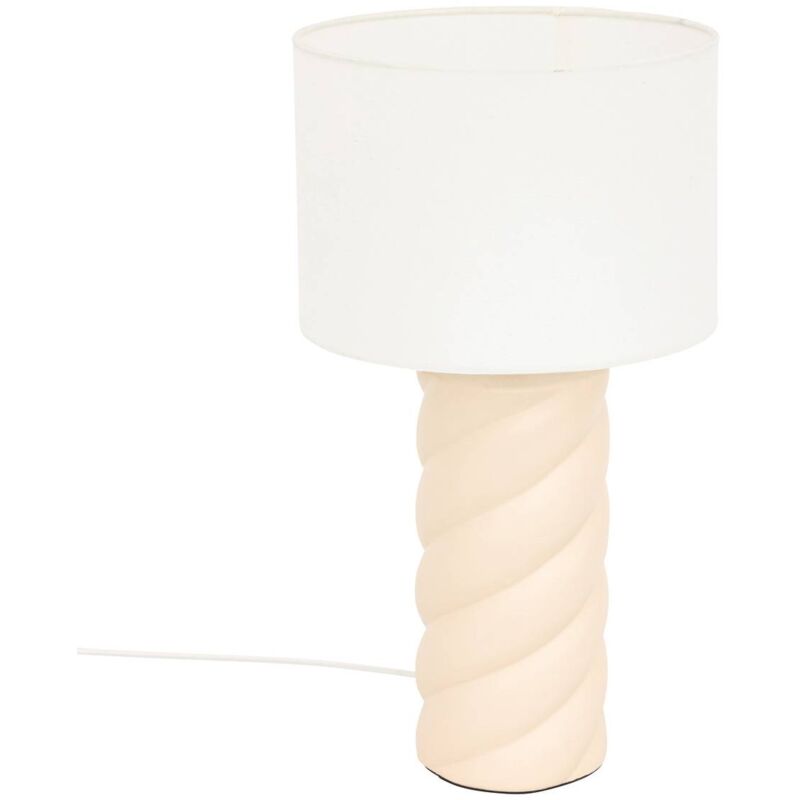 foto del prodotto lampada da tavolo noly ceramic beige h44cm atmosphera cr ateur d int rieur