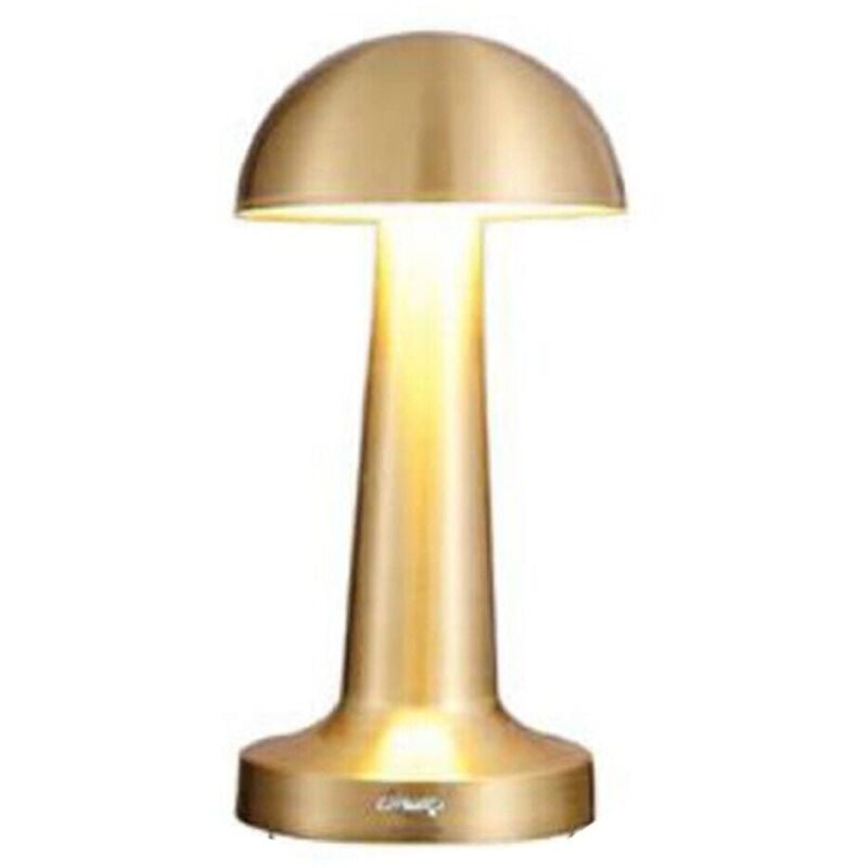 foto del prodotto lampada da tavolo oro ricaricabile usb effetto touch luce decorativa td 306