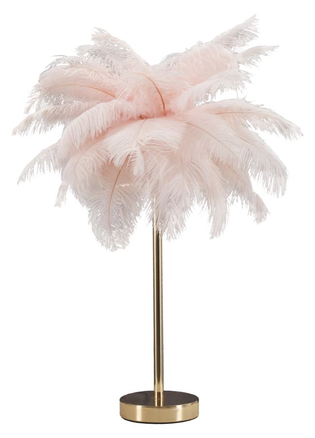 foto del prodotto lampada da tavolo palm rosa cm 40x55