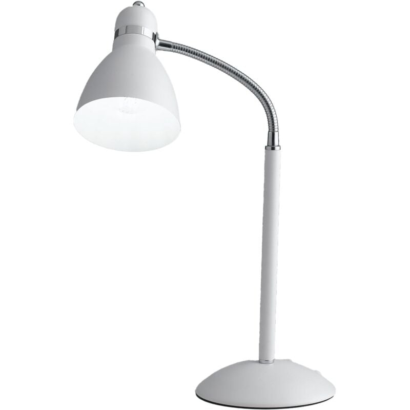 foto del prodotto lampada da tavolo people in metallo bianco con diffusore orientabile'