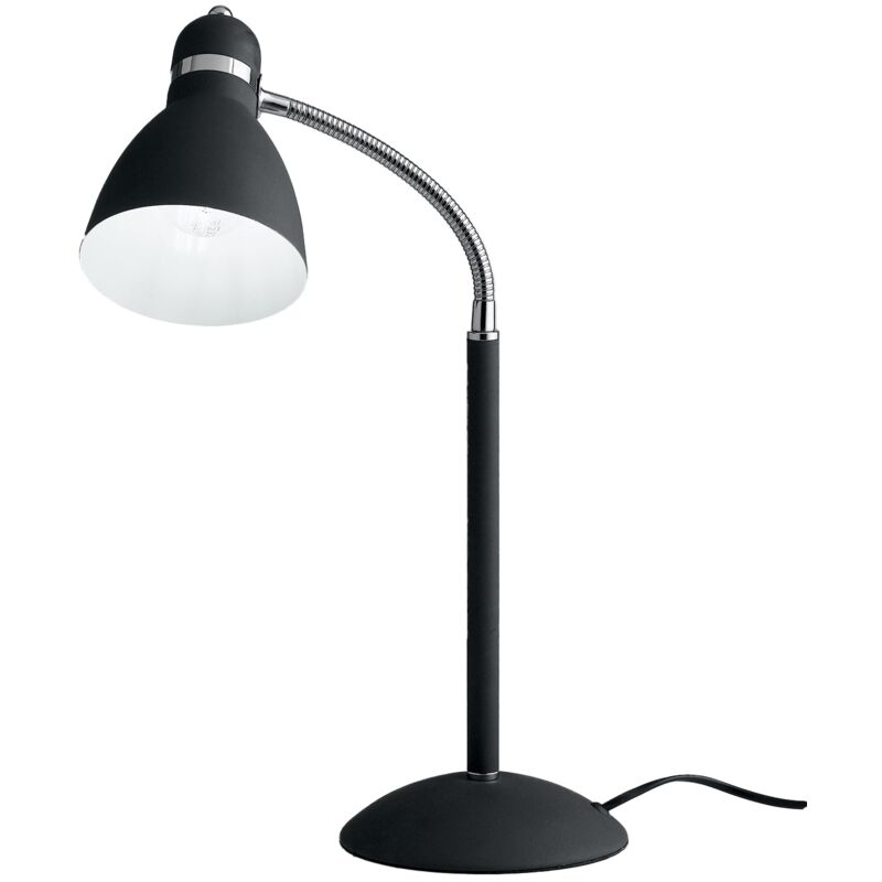 foto del prodotto lampada da tavolo people in metallo nero con diffusore orientabile 