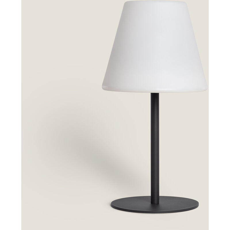 foto del prodotto lampada da tavolo per esterni led solare alluminio larso 3000k bianco caldo