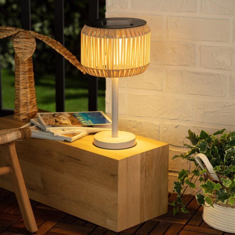 foto del prodotto lampada da tavolo per esterni led solare nygala naturale