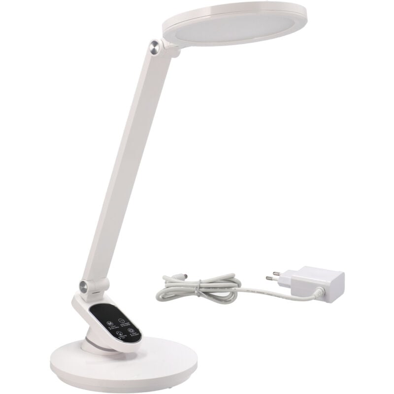 foto del prodotto lampada da tavolo per scuola, lampada da tavolo a led, tre colori, for work, con orologio