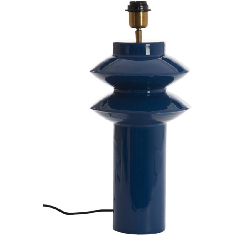 foto del prodotto lampada da tavolo petch blu metallo light living
